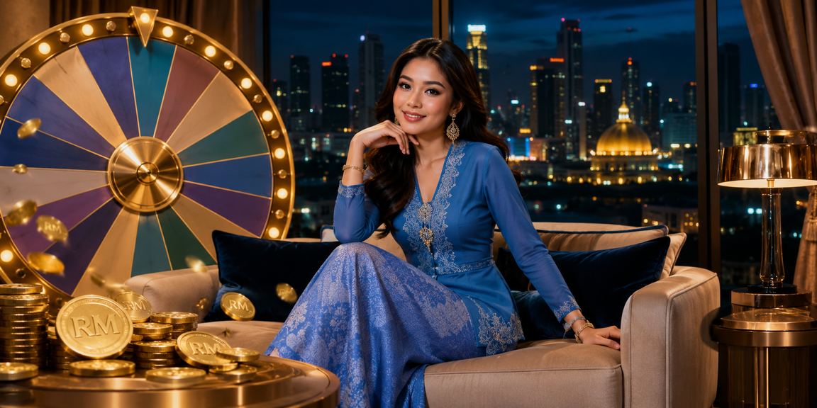 Suasana permainan meja kasino Selangor dengan pemain wanita berpakaian baju kurung